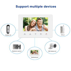 Hot bán 7 "cửa Điện thoại video <span class=keywords><strong>intercom</strong></span> mở khóa hệ thống biệt thự kiểm soát truy cập cửa hệ thống - Product Image 5