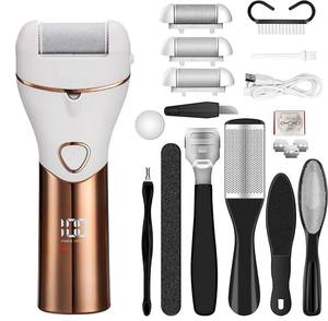 Set penghilang kalus listrik, alat gerinda kaki rumah USB kalus dapat diisi ulang gaya baru 2024 - Product Image 4