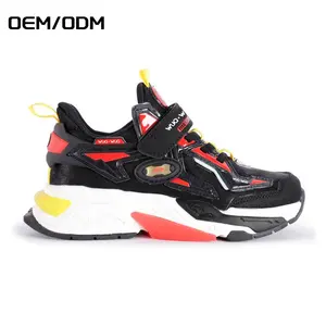 JIANER New Style Manufacturer Custom Size Sports Walking Court Leather Sneaker Casual Cartoon Shoes China for Children