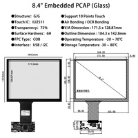 TIANMA 8.4 "1024*768 écran LCD P0840XGF1MA00 affichage lisible à la lumière du soleil extérieur Modules LCD 8.4 pouces