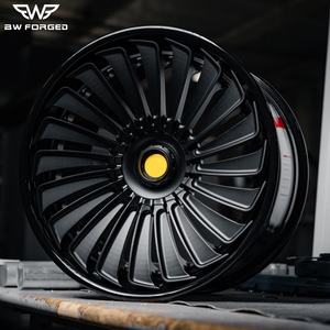 Ruedas de coche 17 pulgadas <span class=keywords><strong>16</strong></span> 5x114,3 llanta <span class=keywords><strong>18</strong></span> rueda de aleación forjada llantas negras 19 para SUPERCAR 5x130 5x120 llantas personalizadas - Product Image 2