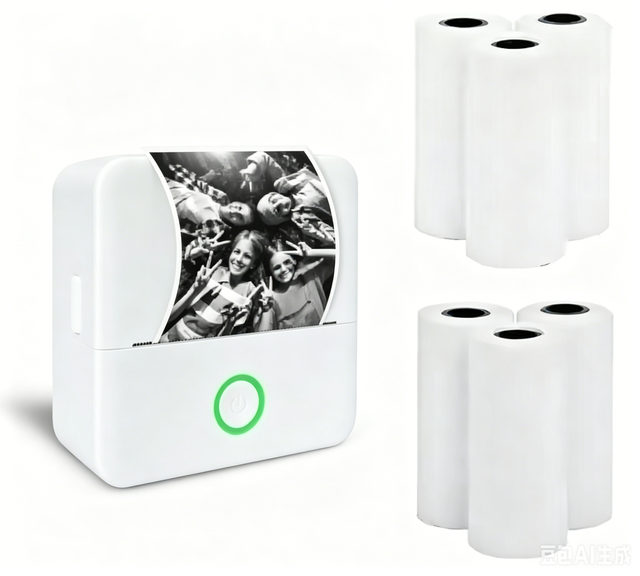 Wireless App Control Printer Smart Portable Printing Device for Office Worker Businessman On-the-Go Use