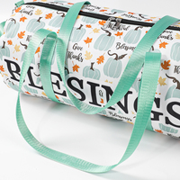 Tas punggung tahan air motif kustom, tas olahraga, tas Tote Gym, tas perjalanan Halloween ringan untuk pria & akhir pekan