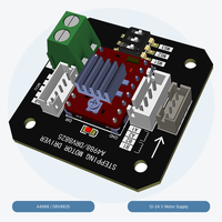 A4988 DRV8825 Papan Penggerak Motor Stepper untuk NEMA17 dengan Kontrol Mikro Langkah dan Pengaturan Arah Langkah