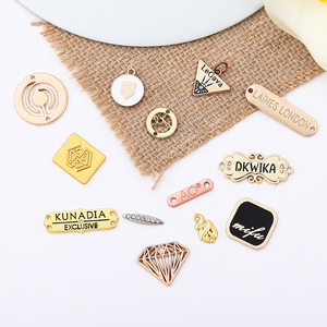 Fashion Brand <b>Metal</b> Label Anodized Color <b>Metal</b> Nameplate Custom Logo <b>Metal</b> Tag for Handbag & <b>Wallet</b> - Product Image 1