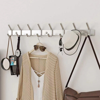 Porte-manteau robuste en acier inoxydable Sondoly à suspendre sur la porte pour manteaux, peignoirs, chapeaux