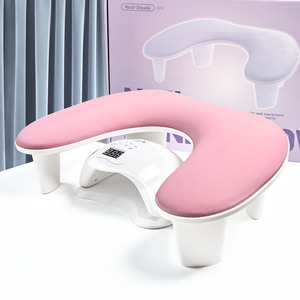 Coussin repose-bras en cuir PU durable en forme de U, support doux pour les mains en forme de papillon pour table de manucure, coussin pour ongles - Product Image 2