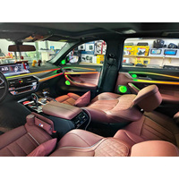Kit d'éclairage d'ambiance universel pour intérieur de voiture 12V, 64 couleurs, symphonie dynamique, bande LED K4 RGB pour 98% des véhicules, 18 en 1/10 en 1/6 en 1