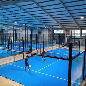 <span class=keywords><strong>Prix</strong></span> d'usine en Chine pour le revêtement de terrain de <span class=keywords><strong>padel</strong></span> et la toiture de terrain de <span class=keywords><strong>padel</strong></span>, <span class=keywords><strong>construction</strong></span> personnalisée de terrain de tennis de <span class=keywords><strong>padel</strong></span> intérieur - Product Image 1