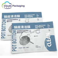 Sacs en plastique biodégradables imprimés sur mesure pour nettoyeur de fond de casseroles, sacs sous vide, emballage plastique pour séparation sec/humide
