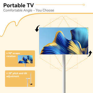 Personalizzare schermi di grandi <span class=keywords><strong>dimensioni</strong></span> di alta qualità Display <span class=keywords><strong>32</strong></span> pollici Mobile portatile TV Smart Tv Mobile portatile su ruote - Product Image 4