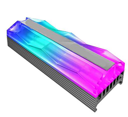 M.2-2 ARGB Lighting M.2 SSD Heatsink 5V 3Pin Solid State Hard Disk Cooler Radiator Heat Thermal Dissipation Cooling Pad