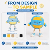 Mascotte de sport en peluche personnalisée, personnage de volley-ball, poupée en peluche, jouet en peluche pour événement promotionnel, fabricant de jouets en peluche de haute qualité