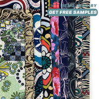 FDY PRINT tissu textiles en gros pour les femmes vêtement confortable pas cher production 95% polyester 5% spandex