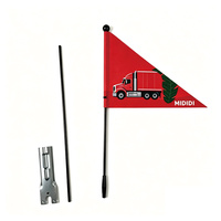 Drapeau de sécurité personnalisé pour vélo, bannière publicitaire en feutre, drapeau triangulaire de sport, drapeau d'avertissement pour vélo, bannière promotionnelle, drapeaux et bannières