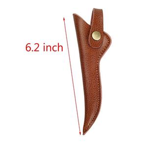 2024 Gepersonaliseerde PU Lederen Schaarhoes met Hoge Zichtbaarheid 8*20cm 28g Lichtgewicht Opberghoesje - Product Image 2