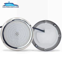 Mini lámpara LED subacuática de acero inoxidable 150, luz de piscina rellena de resina, con Control remoto RGB, 316mm, 18W