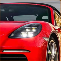 Pour Porsche Cayman Boxster 981 2013-2015 – Phares à LED matriciels style 2025 – Paire de phares avant – Ventes flash