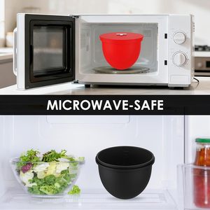 Nuevas revestimientos de silicona plegables para tazones de batidoras de pedestal de 5 cuartos con cabezal inclinable, aptos para lavavajillas y horno, revestimientos de silicona no tóxicos. - Product Image 3