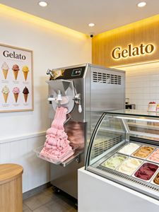 Máquina de Helado Duro de Acero Inoxidable / Máquina de Gelato / Congelador por Lotes en Oferta con Gran Descuento - Product Image 2