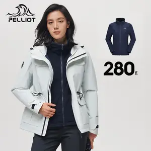 Best-seller OEM Veste à capuche coupe-vent écologique et recyclable Veste imperméable doublée polaire chaude pour femmes