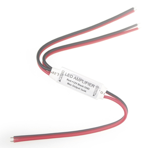 Penguat Sinyal LED Mini Satu Warna DC12V <span class=keywords><strong>3</strong></span>*4A dengan Kabel Merah dan Kabel Hitam - Product Image 5