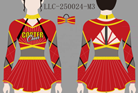 Uniformes de cheerleading en tissu à manches longues, personnalisés avec des strass scintillants, logo gratuit, costumes