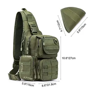 Tactical Sling Shoulder Bag Concealed Holster Inside Sport Travel Chest Bag EDC Crossbody Bags