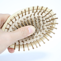Brosse à cheveux en bois pour femmes et filles, écologique, antistatique, réduit les frisottis, massage du cuir chevelu, peigne, outil de coiffage