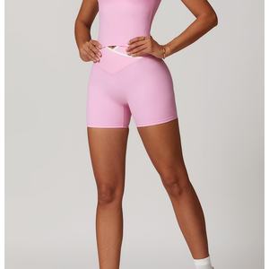 Ensemble de yoga pour femmes de haute qualité, ensemble de sport, vêtements d'entraînement, logo personnalisé, tissu OEM - Product Image 4