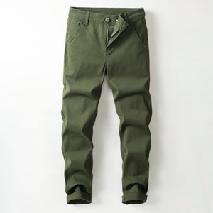 Nouveau style de <span class=keywords><strong>pantalon</strong></span> d'affaires décontracté pour homme, sarouel grande taille confortable pour garçon avec taille moyenne, coupe ample, devant plat pour l'hiver - Product Image 4