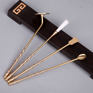 Incense ceremony <b>tool</b> kit for beginners: incense shovel, incense <b>spoon</b>, ash pressing <b>tools</b>, incense making, incense seal - Product Image 5