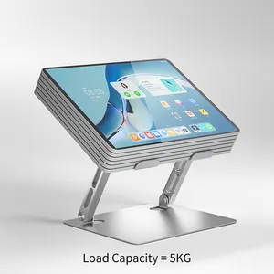 Yeni masa dizüstü katlanabilir yükseklik ayarlanabilir destek Metal çift katmanlı ile ergonomik raf dikey dizüstü bilgisayar tutucu