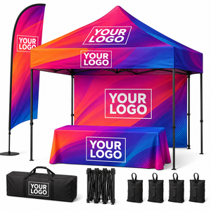 Carpa de Exhibición para Exteriores, Estructura de Aluminio, Toldo de Poliéster, Carpa Publicitaria Plegable, Impresión a Todo Color en el Techo - Product Image 4