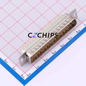 X0137WC2W1 D-Sub/VGA Connector Through hole Component (THT) Connector Standard D-Sub Male 37P Solder Wire Type - Product Image 1