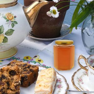 Tarro de Miel de Vidrio Hexagonal al por Mayor de 6oz 180ml 280ml 380ml 16oz 500ml con Cuchara - Product Image 6