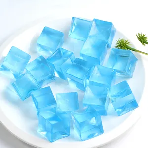 Wholesale Sky Blue Ice Cube Squishies Stress Relief Novelty Gag Fidget Toy