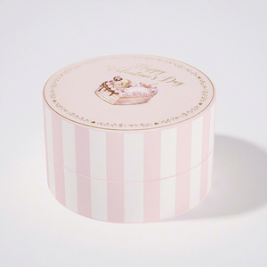 Boîte cadeau en papier avec couvercle et base ronds de qualité alimentaire, emballage personnalisé avec logo, boîte cadeau en chocolat pour la Saint-Valentin - Product Image 3