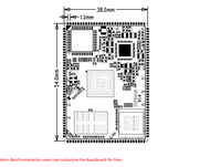 Carte de développement Android HelperA133 BJKJ-A133001 avec écran LCD/Kiosque/Signalisation numérique/Boîtier TV 2 Go/1 Go RAM pour montage encastré 100%