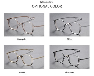 กรอบแว่นตาคุณภาพสูงขายส่ง แบรนด์หรู สไตล์เรโทร แฟชั่นสำหรับผู้ชาย รับทำโลโก้ กรอบเต็มวง OEM สำหรับทุกเพศ - Product Image 5