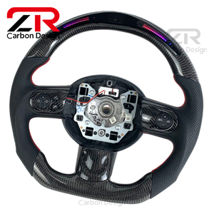 Volante de Cuero y Fibra de Carbono para <span class=keywords><strong>Mini</strong></span> <span class=keywords><strong>Cooper</strong></span> <span class=keywords><strong>S</strong></span> R55 R56 R59 R60 F55 F56 F57 F60, para <span class=keywords><strong>Mini</strong></span> <span class=keywords><strong>Coupe</strong></span>/Paceman/Clubman/Roadster - Product Image 2