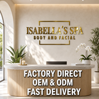 Letrero Metálico Personalizado para Exteriores, Letras 3D Doradas Sin Iluminación para Logotipos de Negocios, Fachada de Edificios, Letrero Personalizado