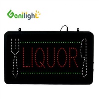 Enseignes lumineuses LED d'intérieur Genilight 22x13 pouces, personnalisables en usine, multicolores, avec fonctions défilantes/statiques/clignotantes pour spiritueux