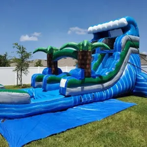 Commercial Blow Up Water Slide Pool Large Adult Kids Backyard Water Slide Inflatable For Sale