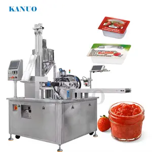 cup filling and sealing machine automatic water filling machine cup jelly cup filling sealing machine