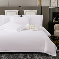 Juego de Ropa de Cama para Hotel con Logotipo Personalizado, Colección de Ropa de Cama Bordada de Alta Calidad para Hoteles de Marca