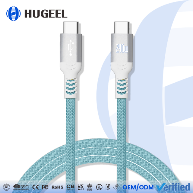 Wholesale OEM 100W Type C Cable High Quality Nylon 48-Braided USB C Cable 1m 2m 3m 10ft USB Data Cable for Phone Tablet Laptop