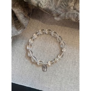 <b>Crystal</b> <b>Beaded</b> Bracelet Silver Plated Romantic Women's Gift Jewelry With You're My Favorite Tag - Product Image 4
