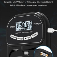 Testeur de force de préhension électronique Wellshow Sport, dynamomètre, renforceur de force de préhension avec résistance réglable pour le sport, la maison et la salle de sport