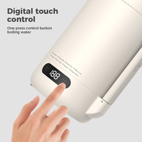 Bouilloire électrique portable grande capacité 1L, isolée sous vide, chauffe rapidement